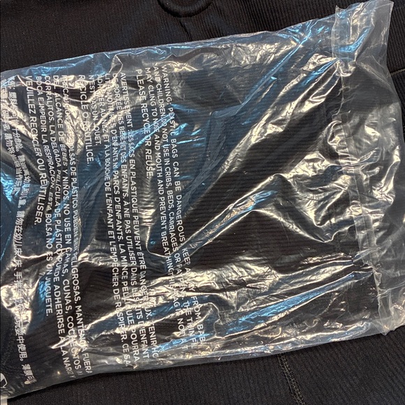 Aerie Black Two-Piece Set with V-Neck Top and Shorts x 2 - Picture 4 of 6